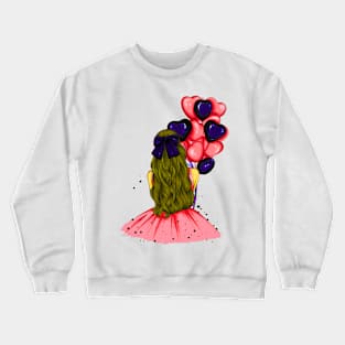 back side pose balloons Crewneck Sweatshirt